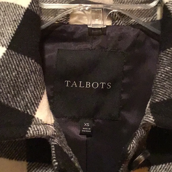 Talbot's Checked Wool Cape - Picture 4 of 9